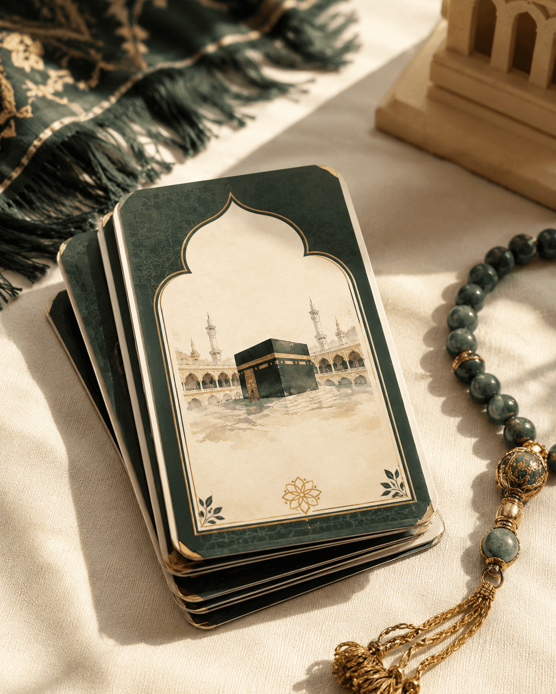 Printed Umrah reminder cards